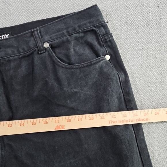 Jeanetix Jeans Men's W40 L30 Black Relaxed Straight Leg Mid Rise 100% Cotton - Picture 10 of 16